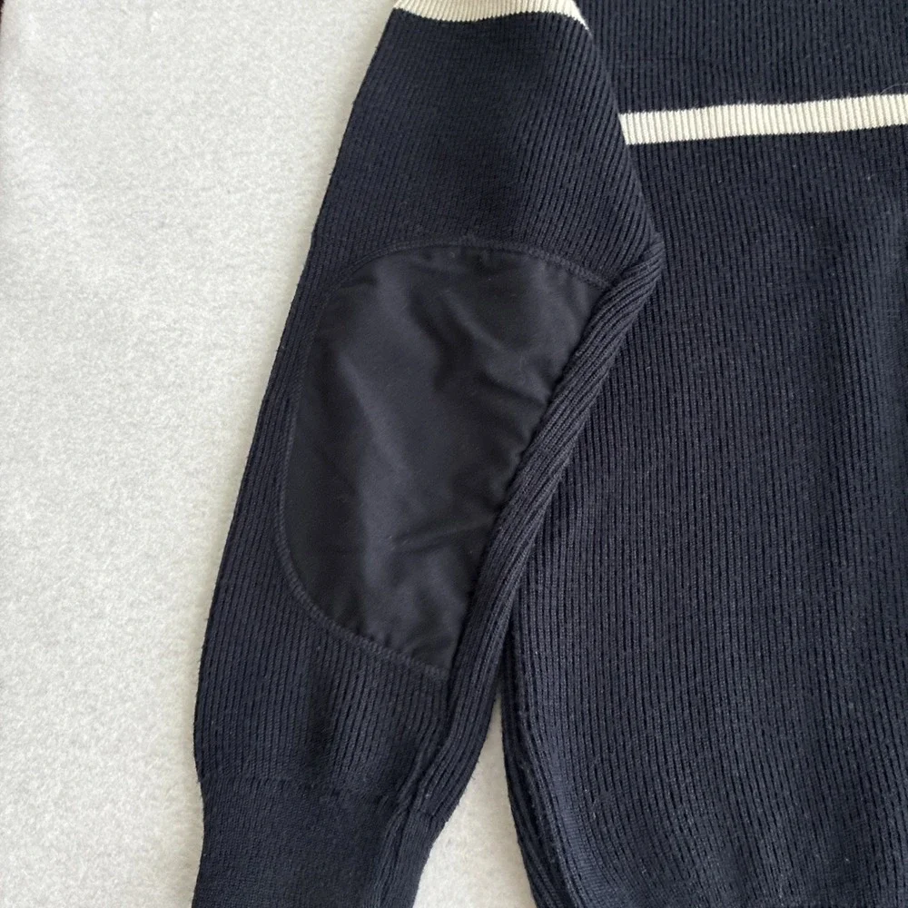 Vintage French Gendarmerie Wool Commando Sweater Made in France Military Police